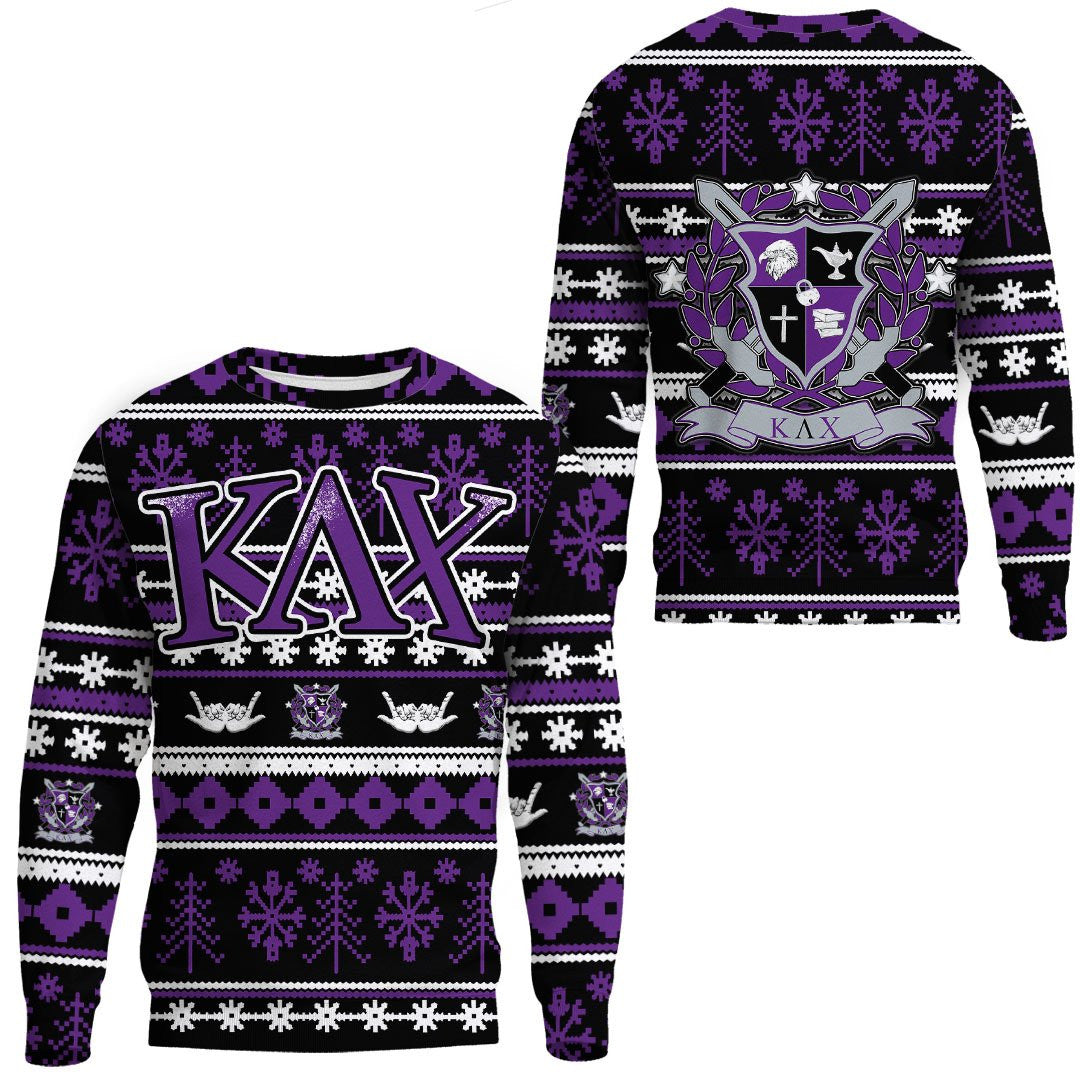 Sweatshirt - Kappa Lambda Chi Letter Christmas Sweatshirts