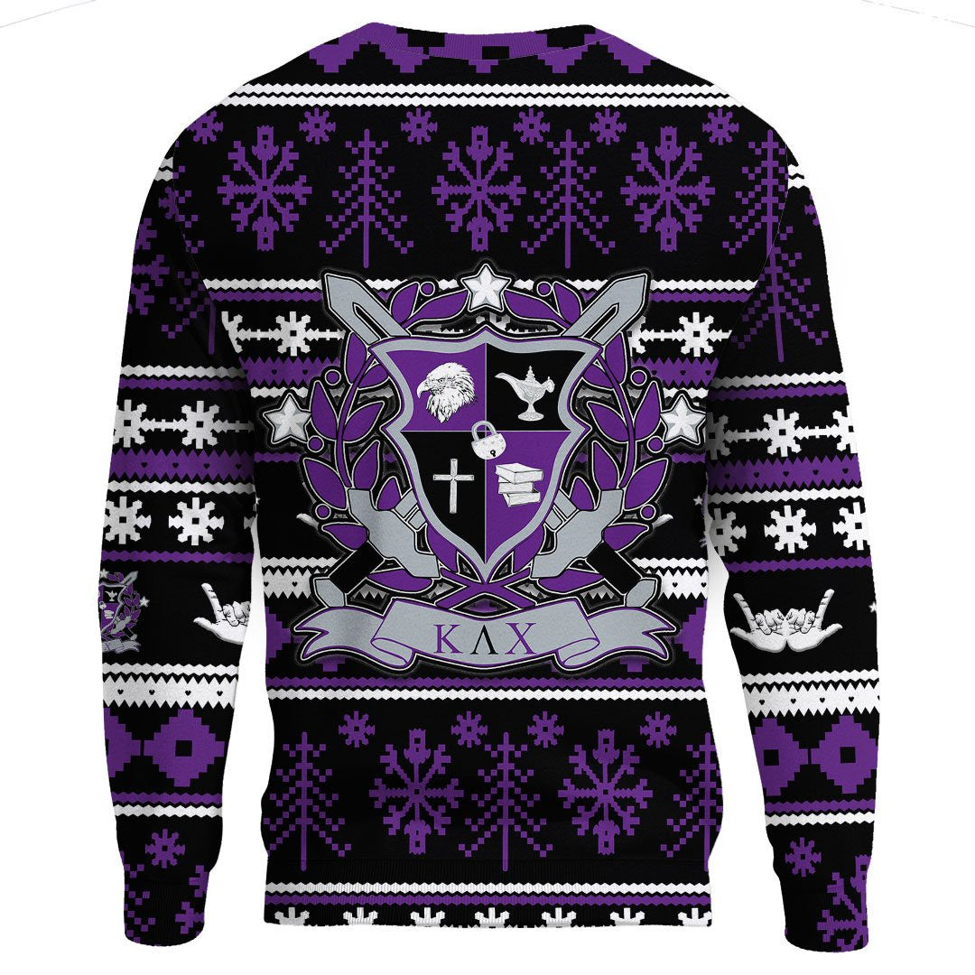 Sweatshirt - Kappa Lambda Chi Letter Christmas Sweatshirts