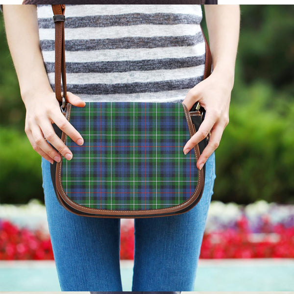 MacKenzie Modern Tartan Plaid Saddle Bag