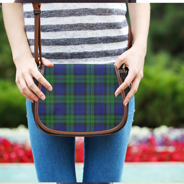 Campbell Modern Tartan Plaid Saddle Bag