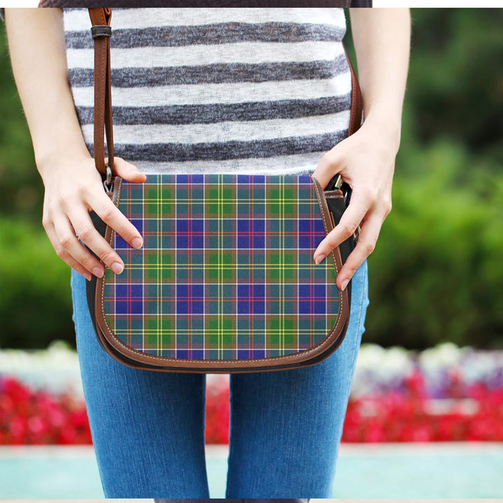 Ayrshire District Tartan Plaid Saddle Bag