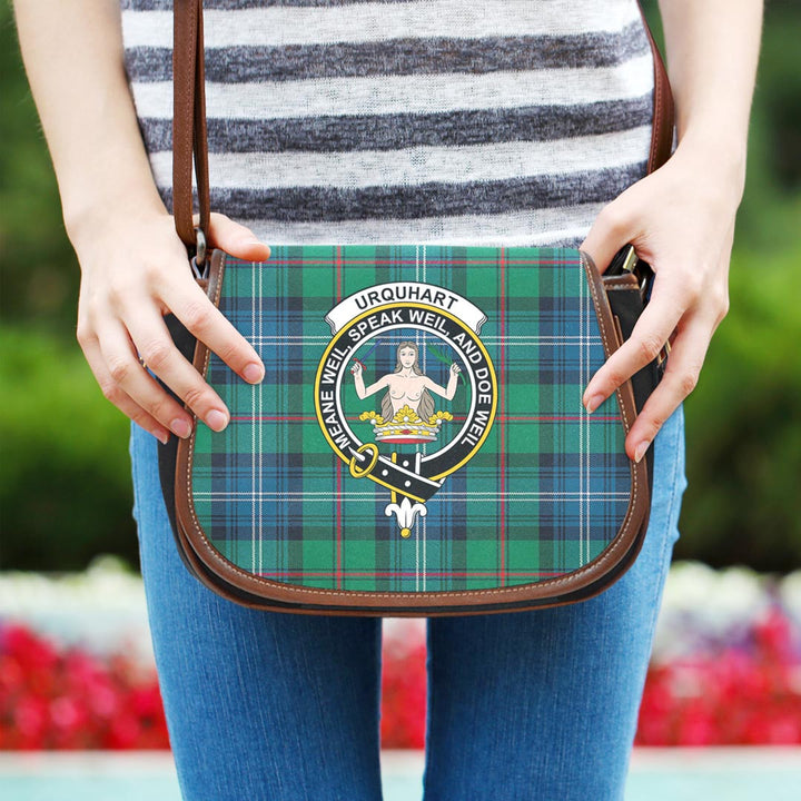 Urquhart Ancient Tartan Crest Saddle Bag