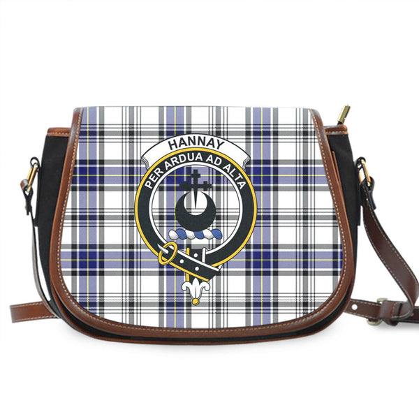 Hannay Modern Tartan Crest Saddle Bag