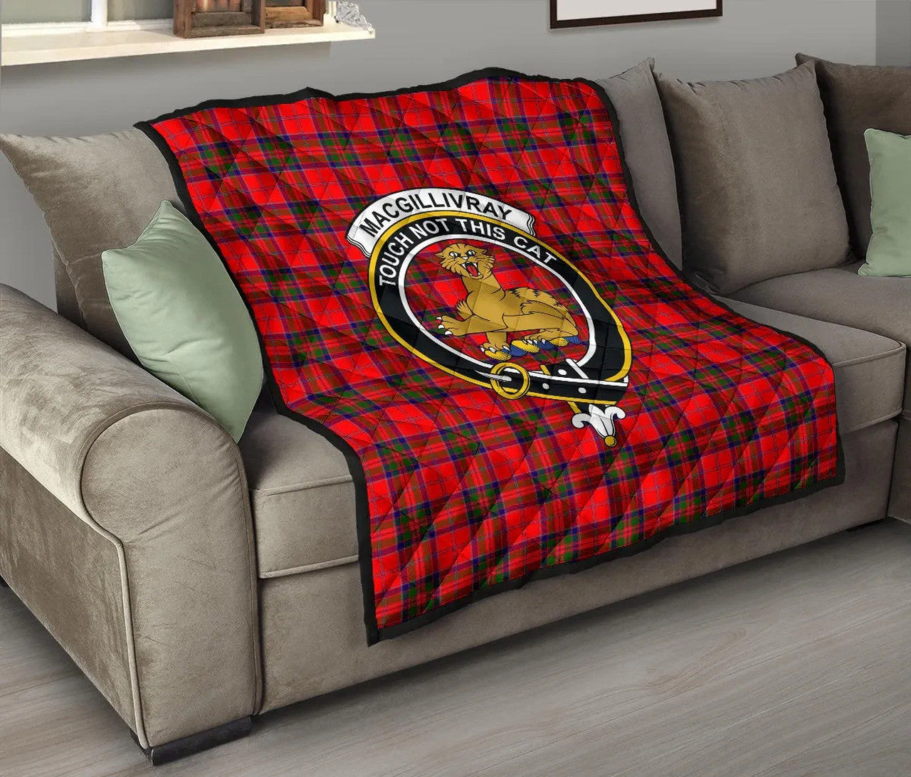 MacGillivray Modern Tartan Classic Crest Premium Quilt