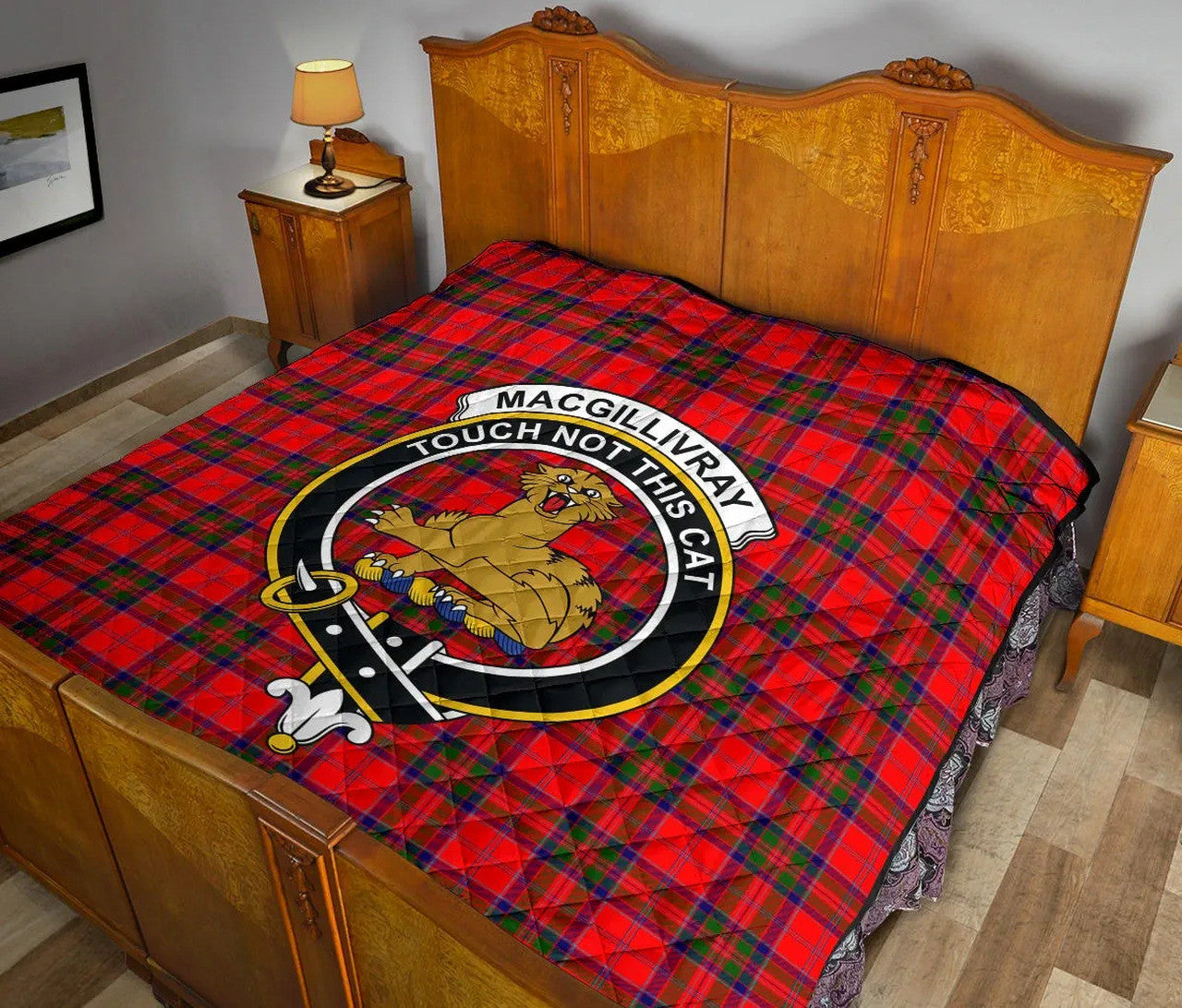 MacGillivray Modern Tartan Classic Crest Premium Quilt