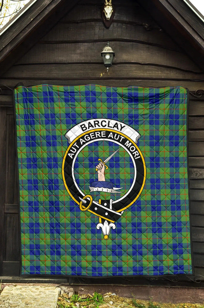 Barclay Hunting Ancient Tartan Classic Crest Premium Quilt