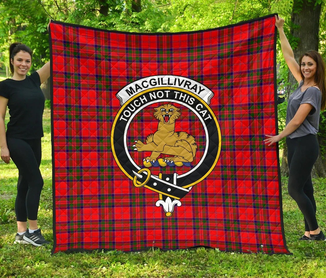 MacGillivray Modern Tartan Classic Crest Premium Quilt