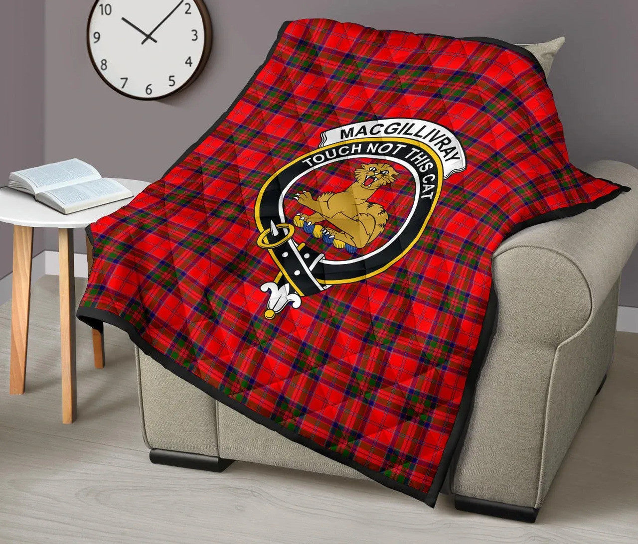 MacGillivray Modern Tartan Classic Crest Premium Quilt