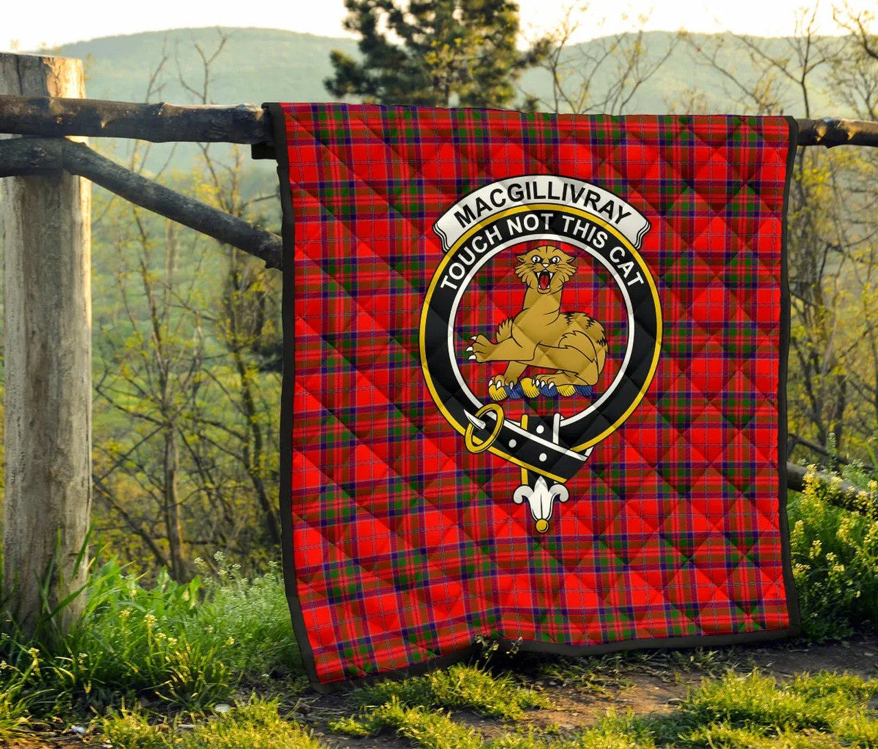 MacGillivray Modern Tartan Classic Crest Premium Quilt