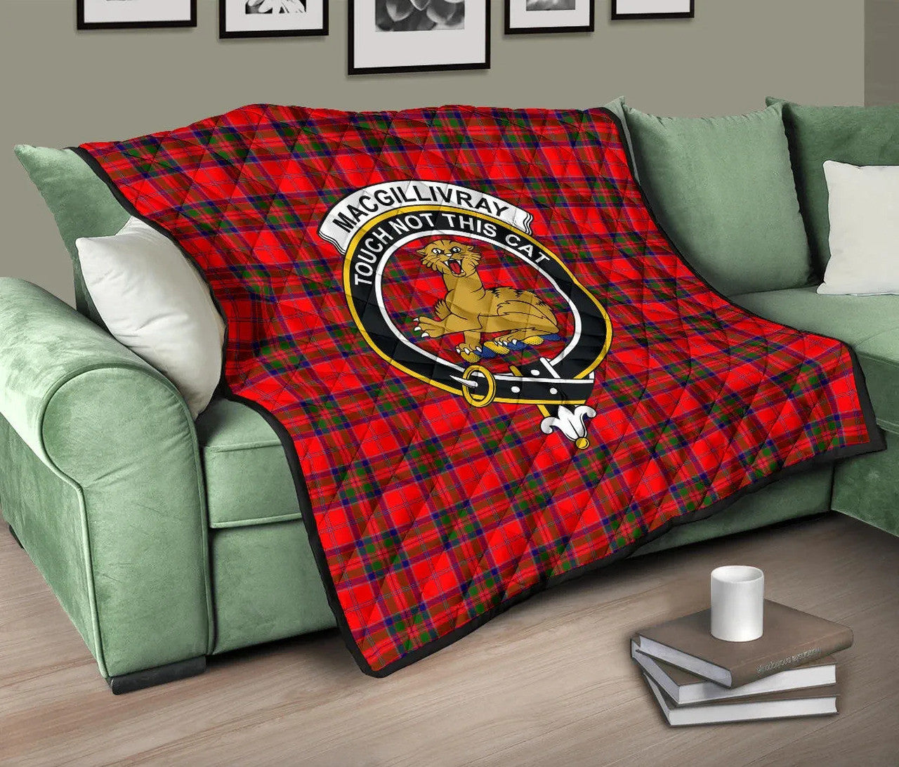 MacGillivray Modern Tartan Classic Crest Premium Quilt