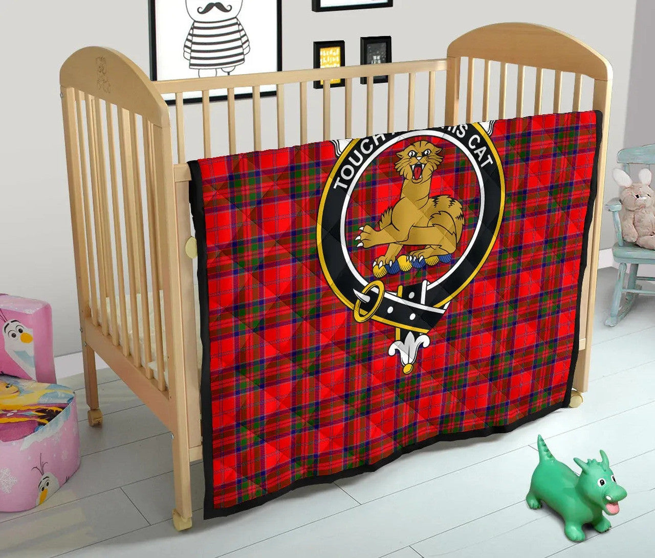 MacGillivray Modern Tartan Classic Crest Premium Quilt