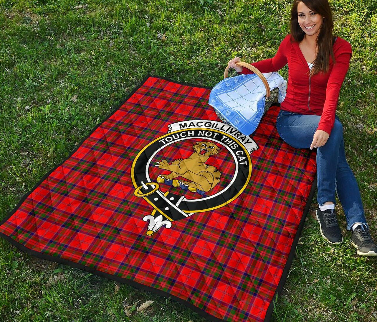 MacGillivray Modern Tartan Classic Crest Premium Quilt