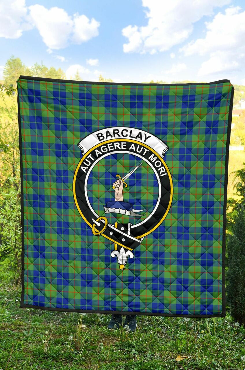 Barclay Hunting Ancient Tartan Classic Crest Premium Quilt