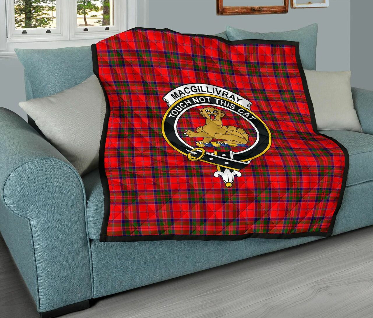 MacGillivray Modern Tartan Classic Crest Premium Quilt