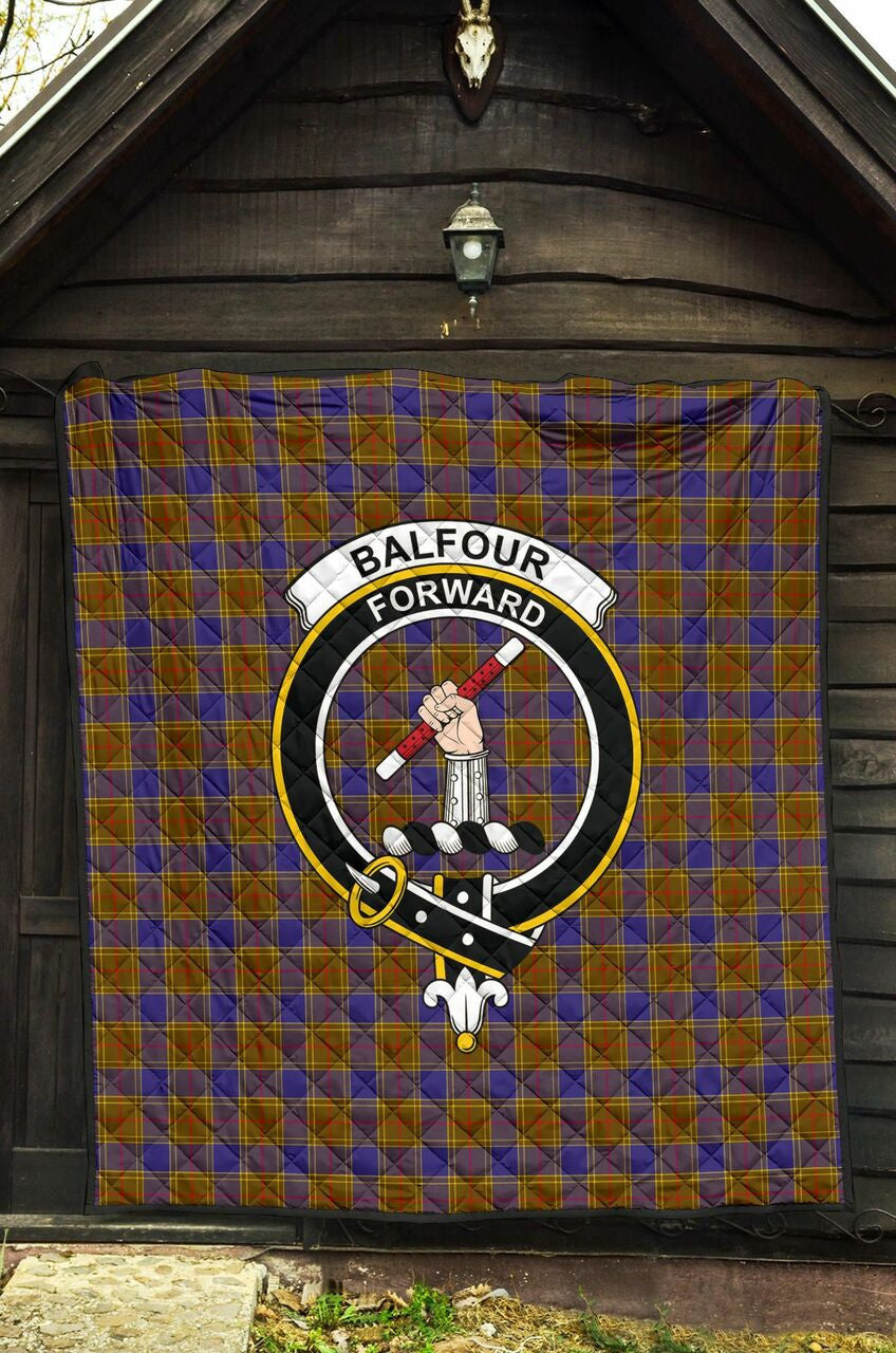 Balfour Modern Tartan Classic Crest Premium Quilt