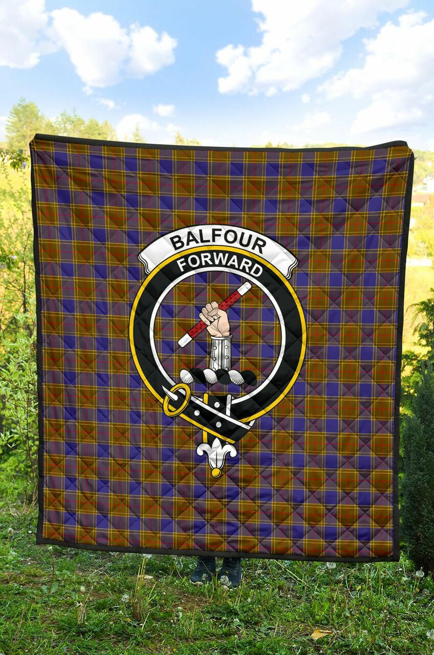 Balfour Modern Tartan Classic Crest Premium Quilt