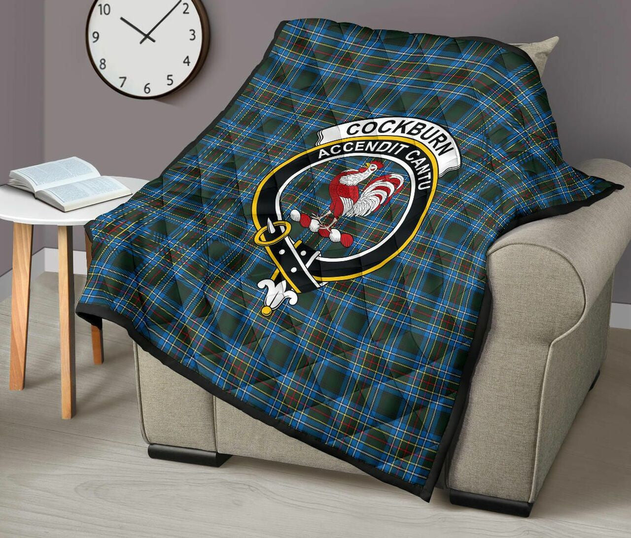 Cockburn Modern Tartan Classic Crest Premium Quilt