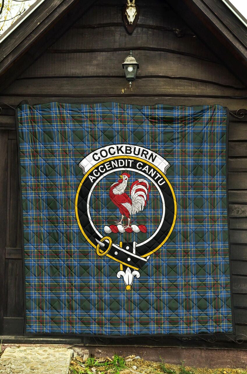 Cockburn Modern Tartan Classic Crest Premium Quilt