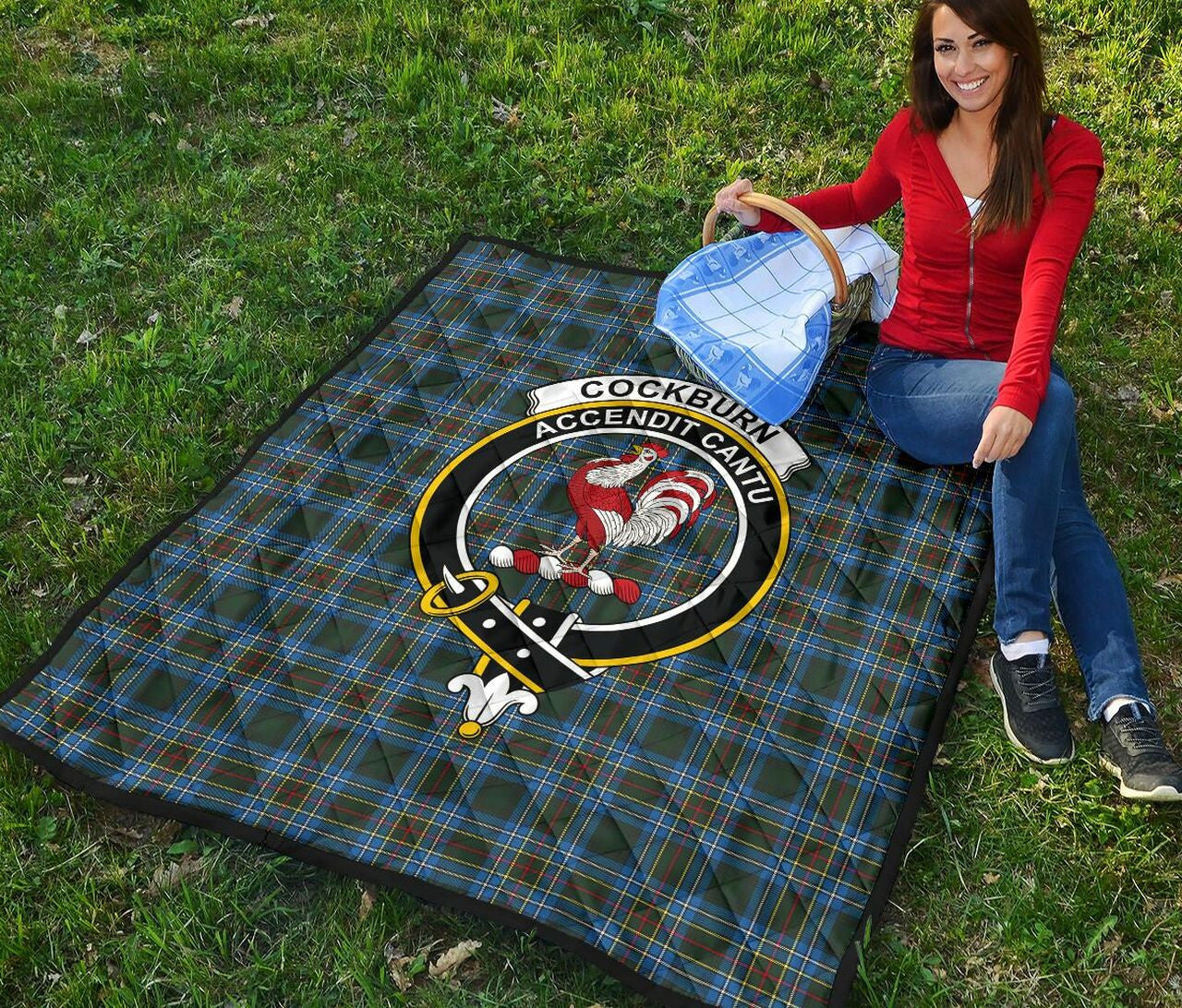 Cockburn Modern Tartan Classic Crest Premium Quilt