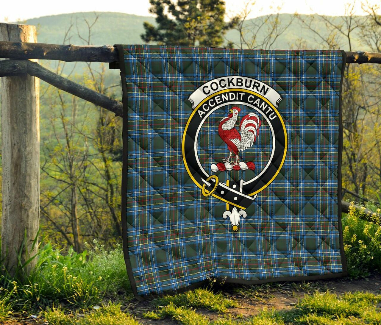 Cockburn Modern Tartan Classic Crest Premium Quilt