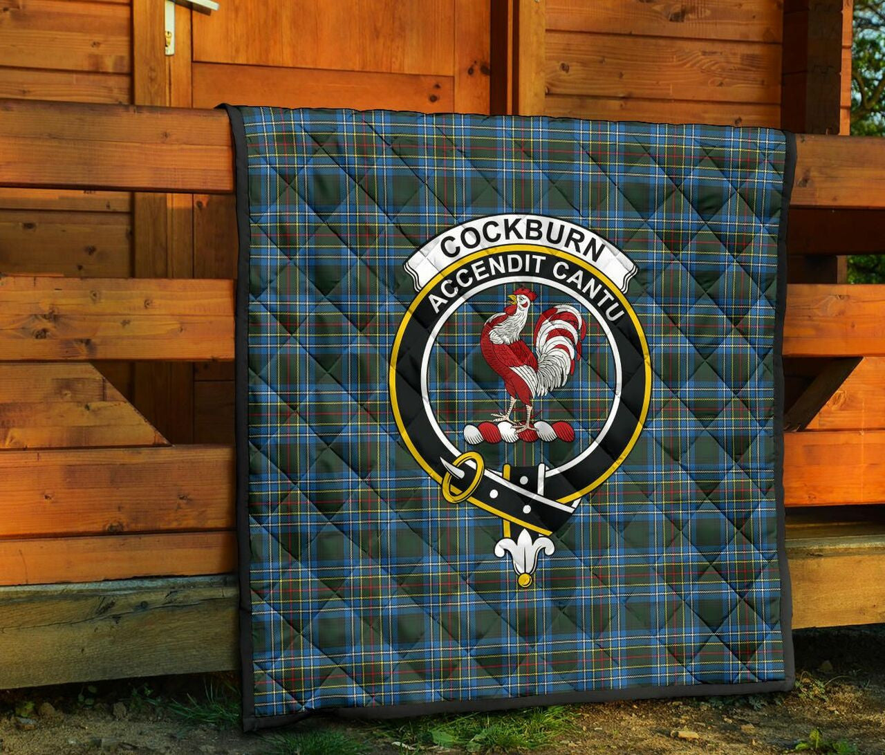 Cockburn Modern Tartan Classic Crest Premium Quilt