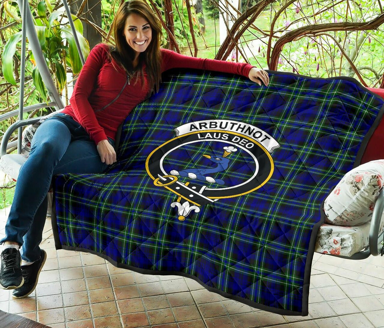 Arbuthnot Modern Tartan Classic Crest Premium Quilt