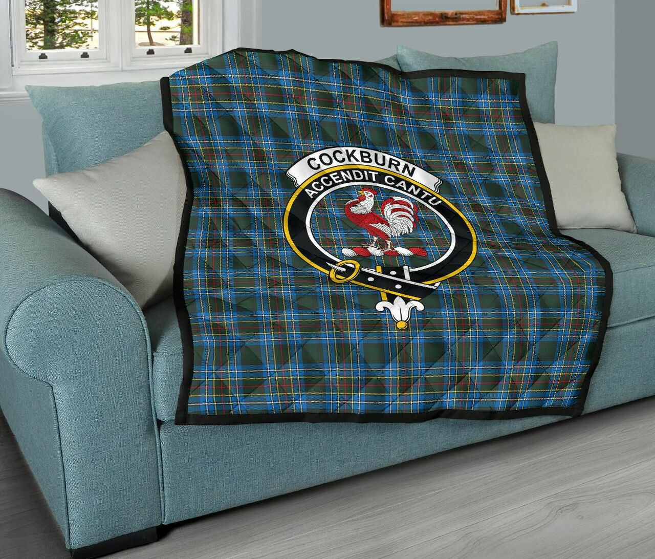 Cockburn Modern Tartan Classic Crest Premium Quilt