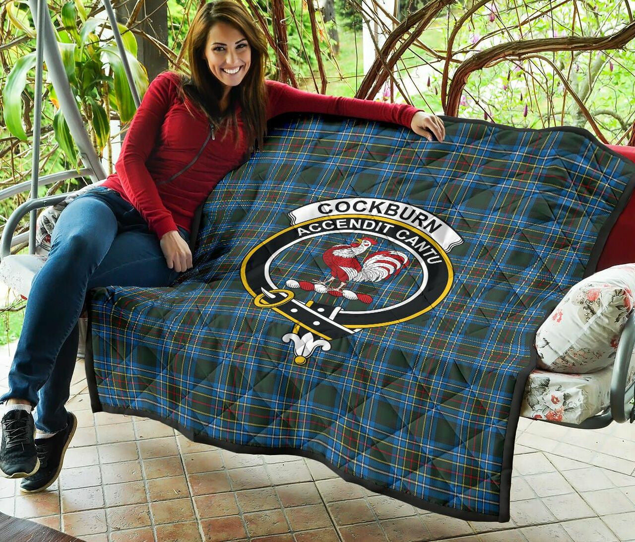 Cockburn Modern Tartan Classic Crest Premium Quilt