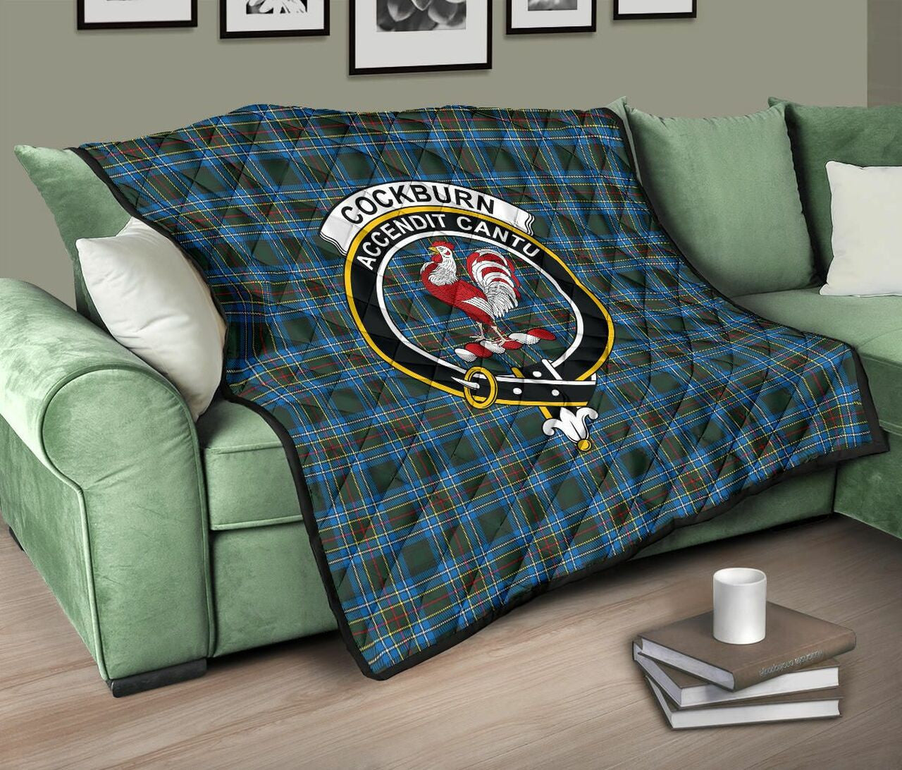 Cockburn Modern Tartan Classic Crest Premium Quilt