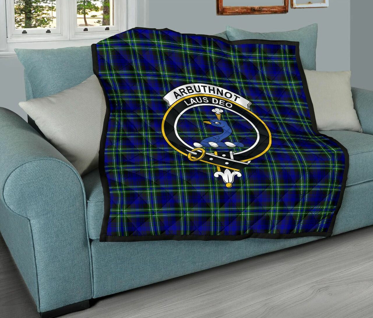 Arbuthnot Modern Tartan Classic Crest Premium Quilt