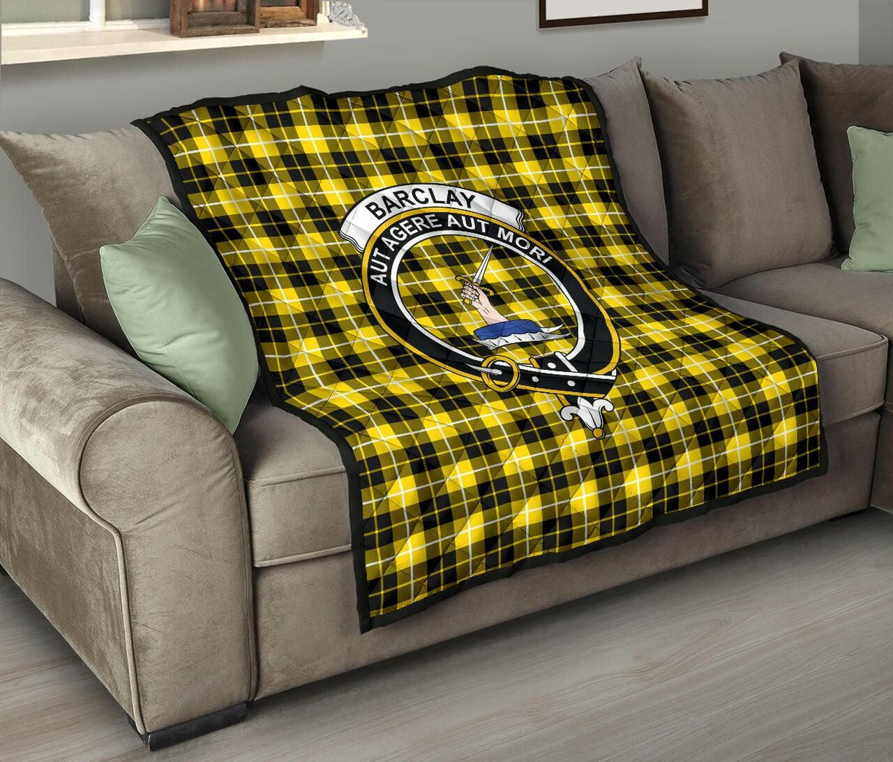 Barclay Dress Modern Tartan Classic Crest Premium Quilt