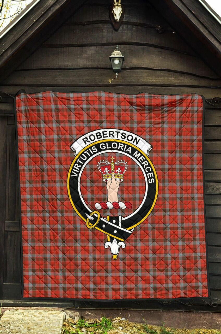 Robertson Weathered Tartan Classic Crest Premium Quilt