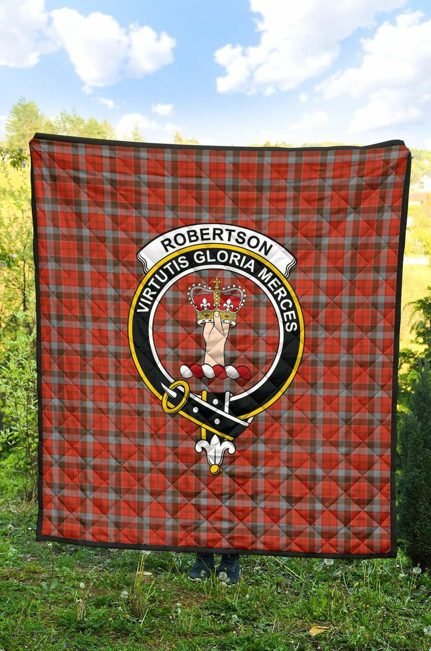 Robertson Weathered Tartan Classic Crest Premium Quilt