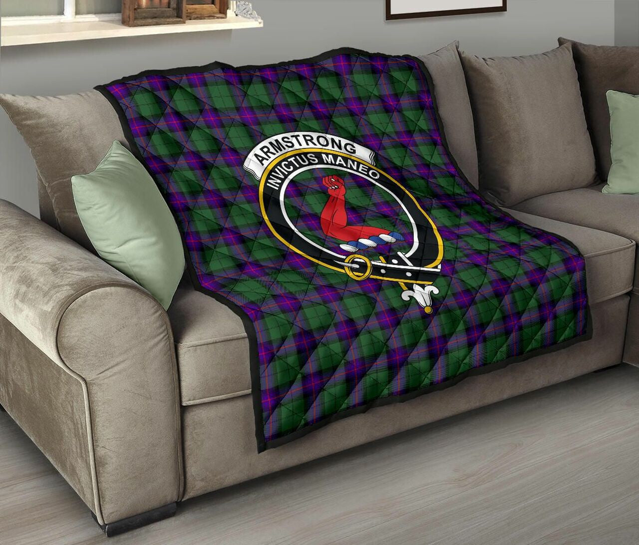 Armstrong Modern Tartan Classic Crest Premium Quilt