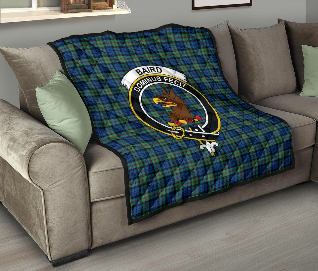 Baird Ancient Tartan Classic Crest Premium Quilt