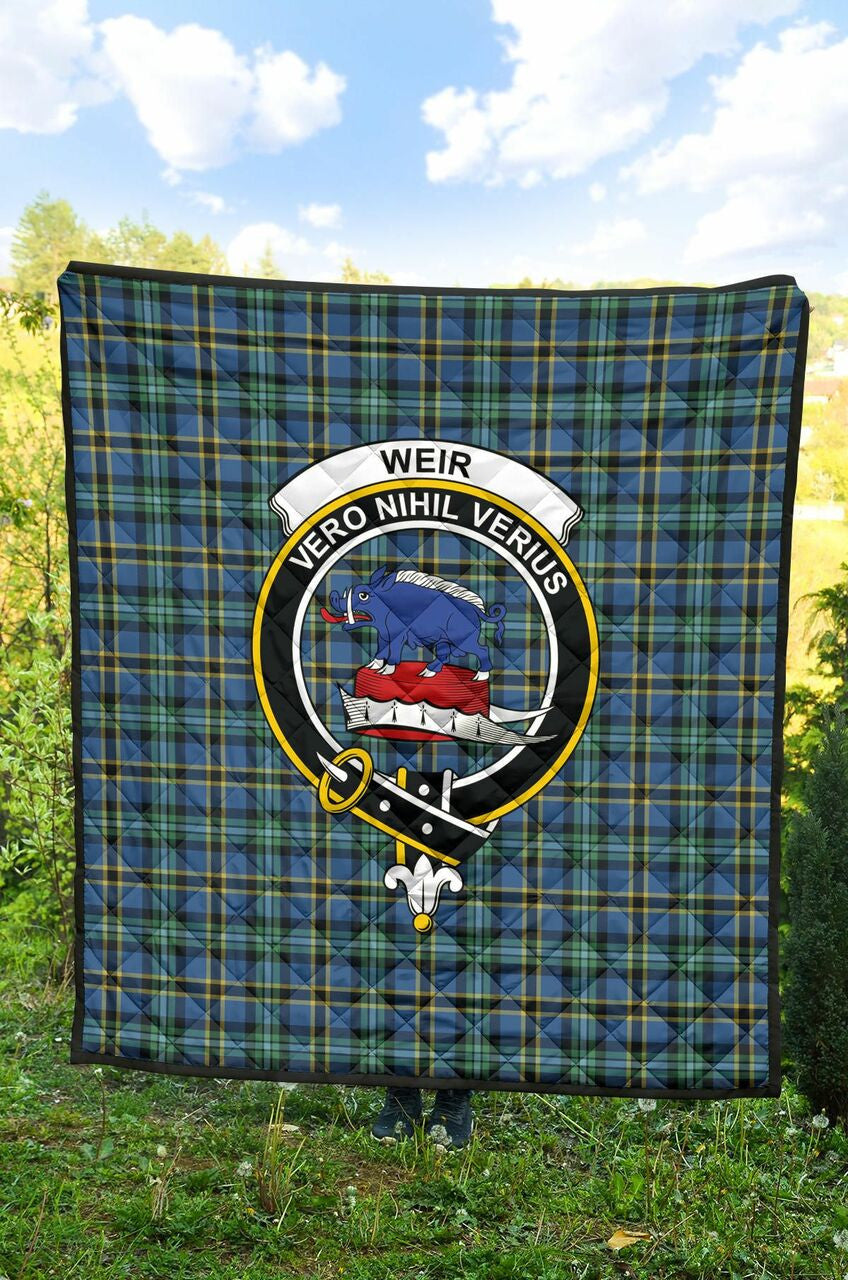 Weir Ancient Tartan Classic Crest Premium Quilt