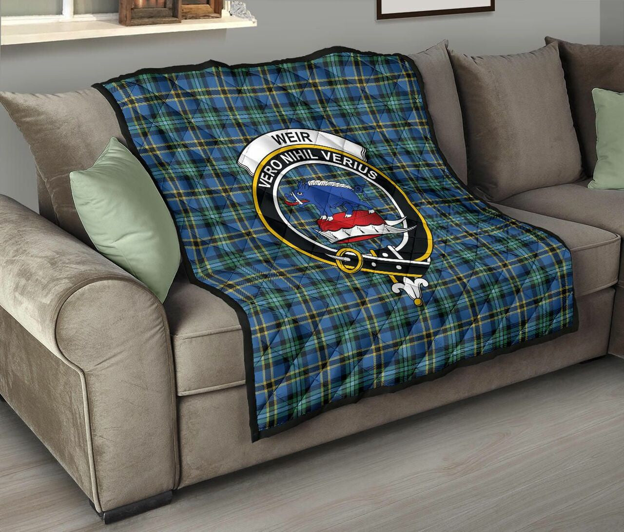 Weir Ancient Tartan Classic Crest Premium Quilt