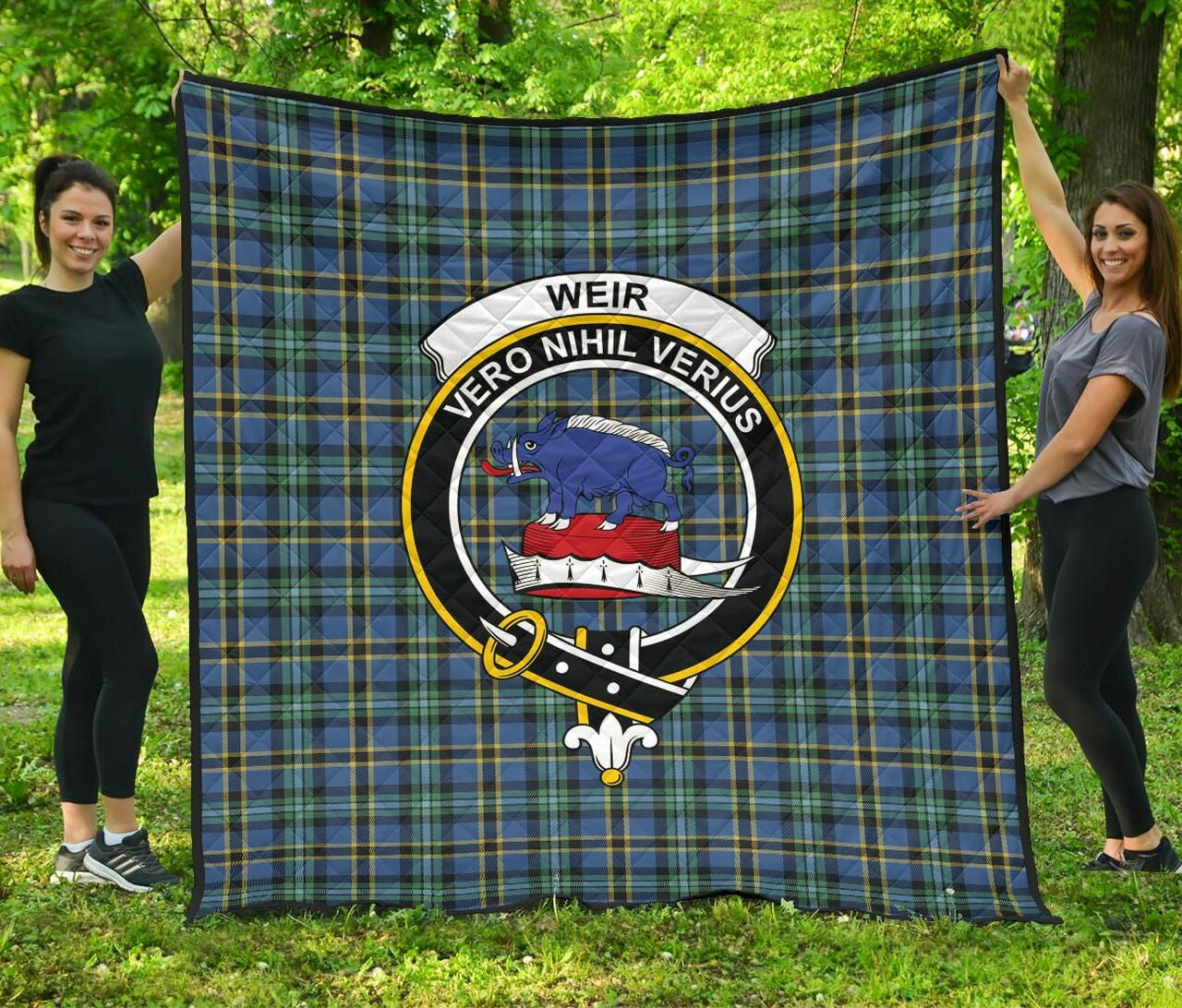 Weir Ancient Tartan Classic Crest Premium Quilt