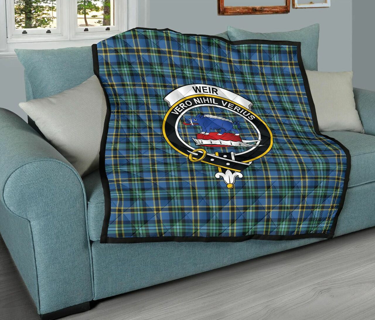 Weir Ancient Tartan Classic Crest Premium Quilt