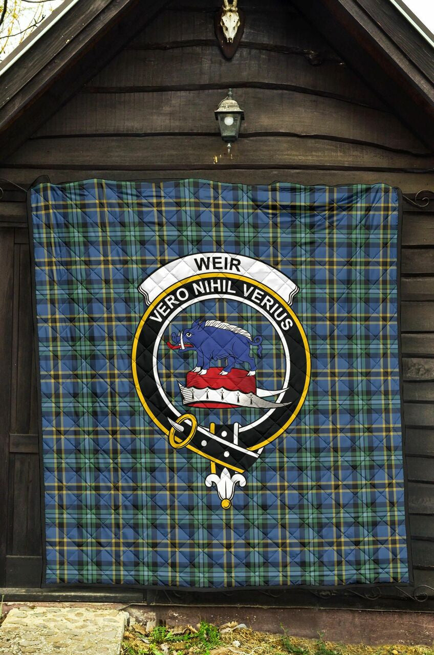 Weir Ancient Tartan Classic Crest Premium Quilt