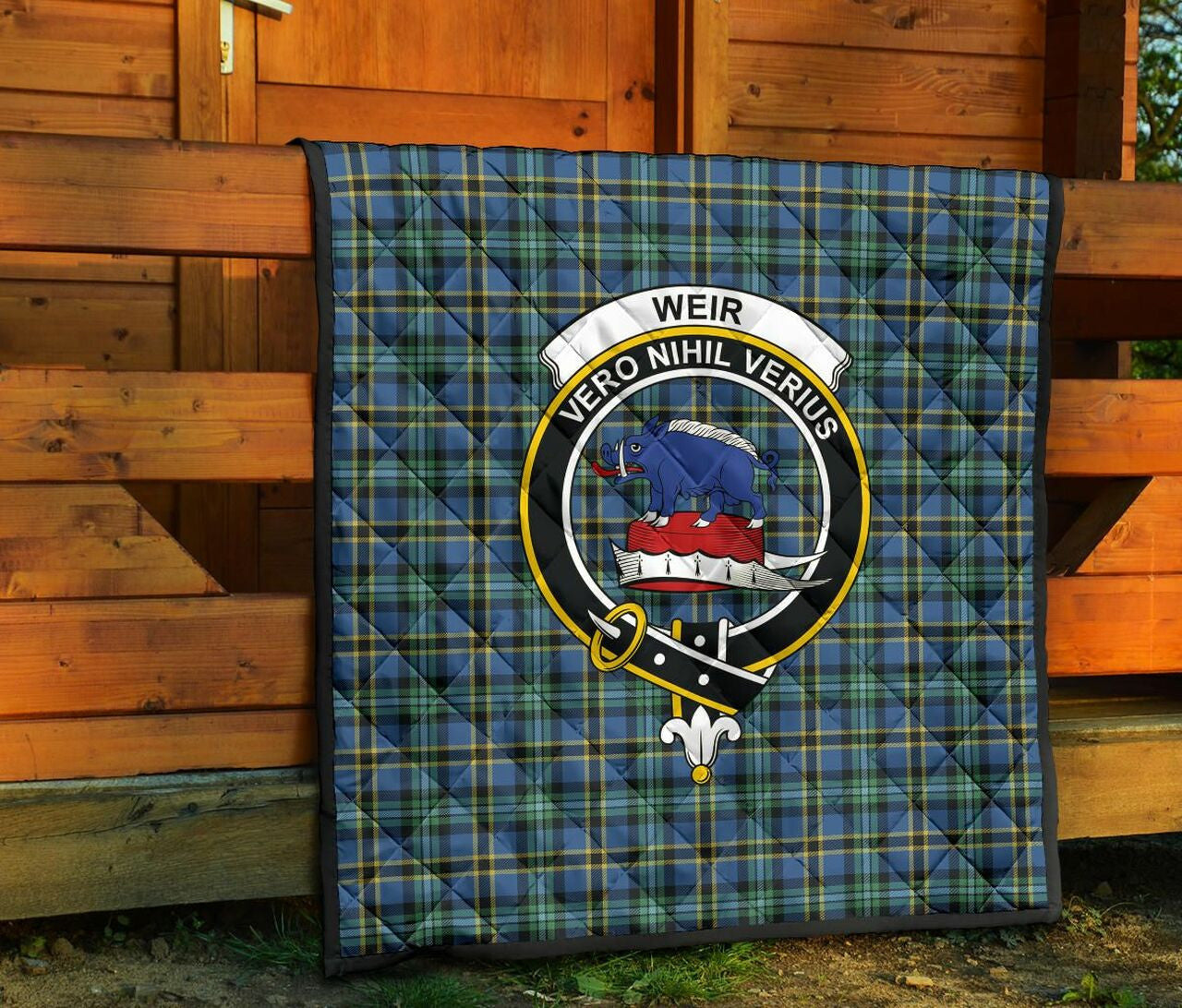 Weir Ancient Tartan Classic Crest Premium Quilt