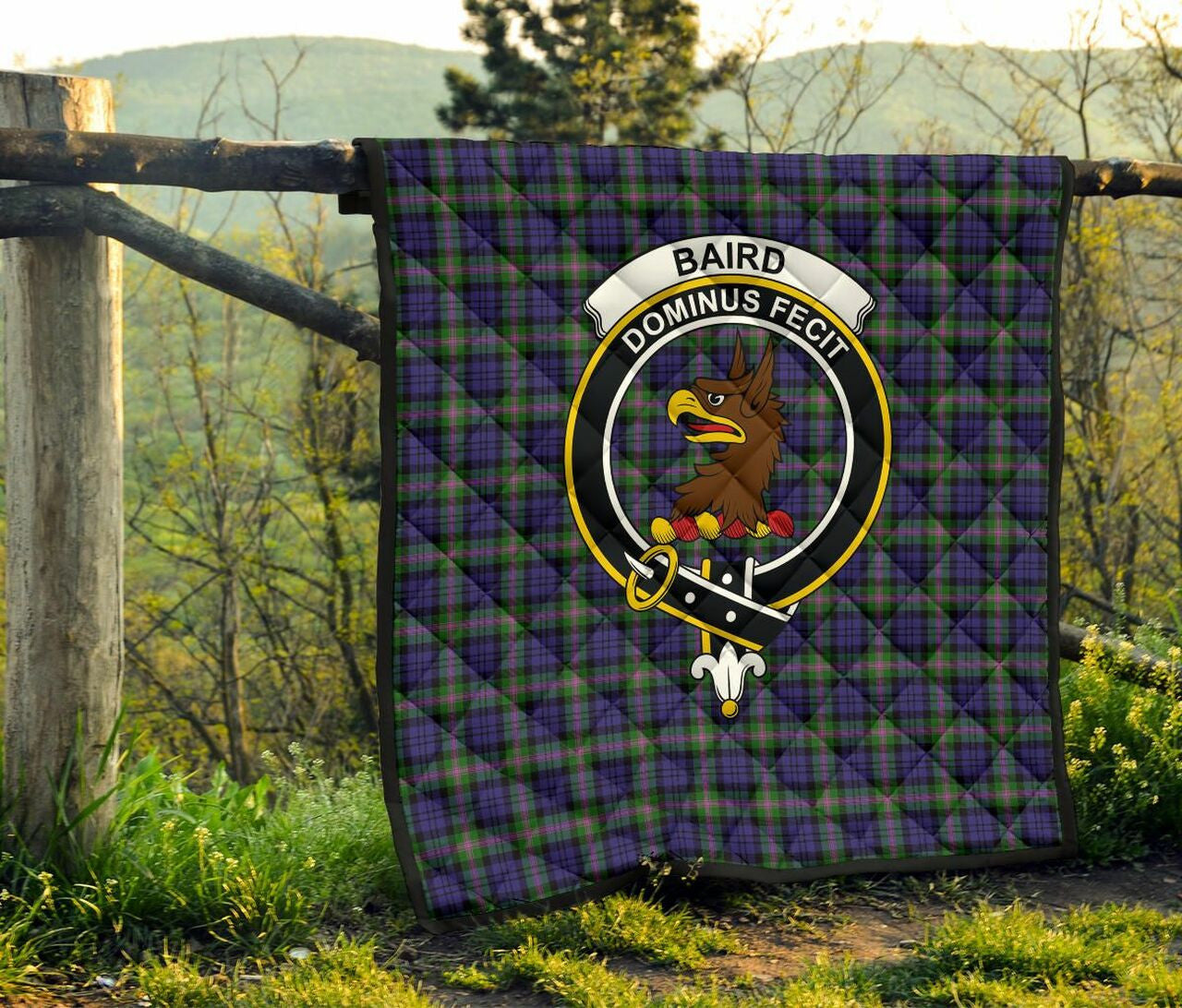 Baird Modern Tartan Classic Crest Premium Quilt