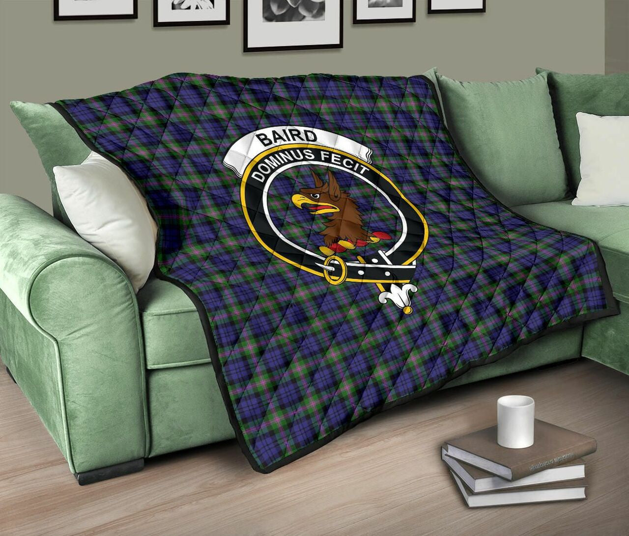 Baird Modern Tartan Classic Crest Premium Quilt