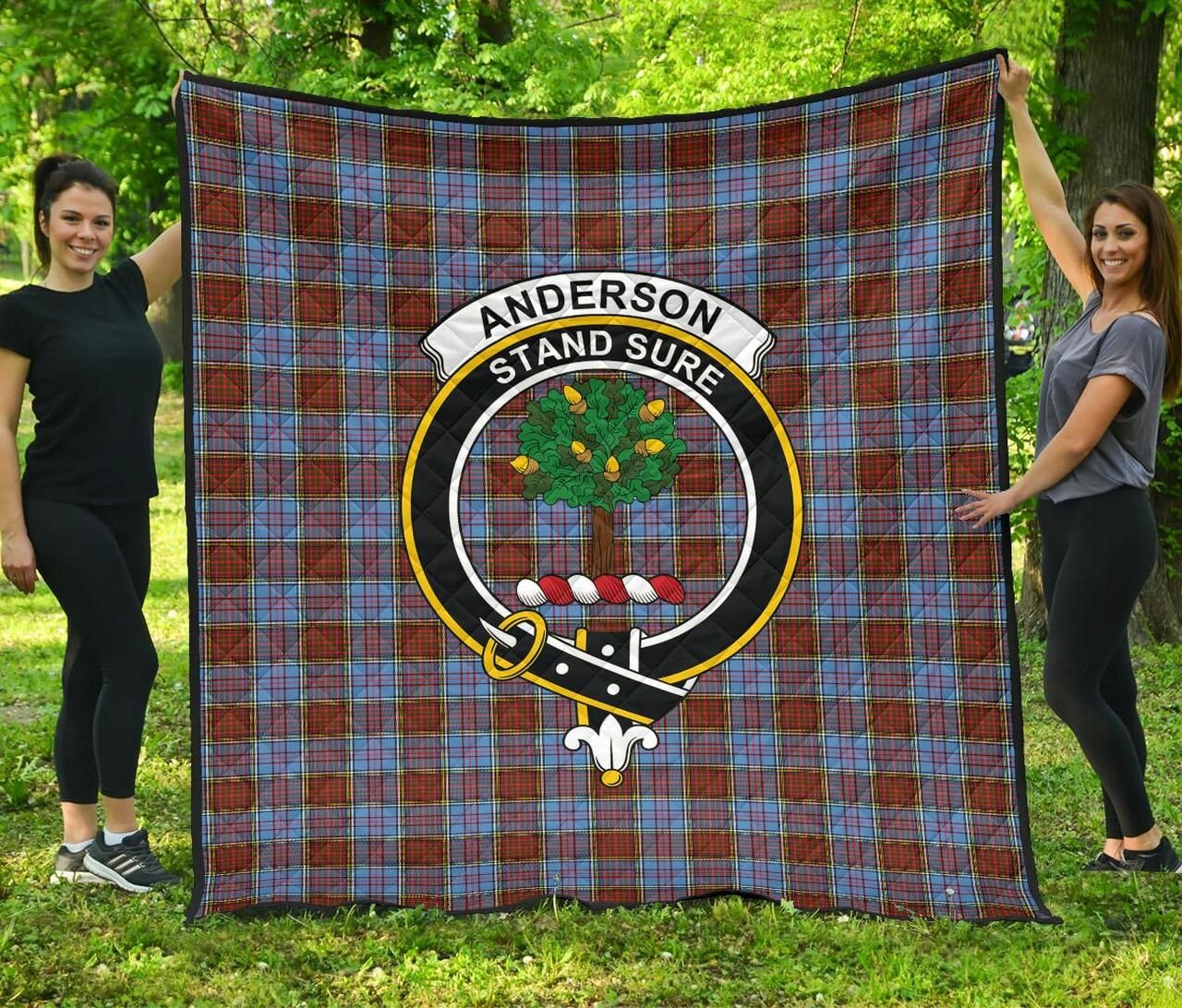 Anderson Modern Tartan Classic Crest Premium Quilt