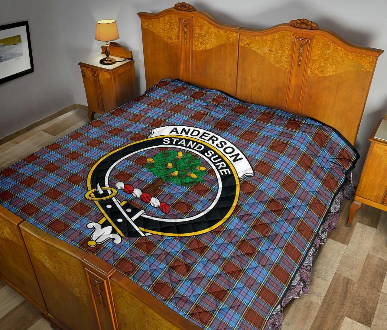 Anderson Modern Tartan Classic Crest Premium Quilt