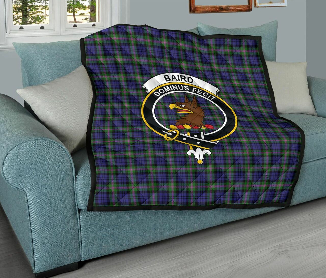 Baird Modern Tartan Classic Crest Premium Quilt