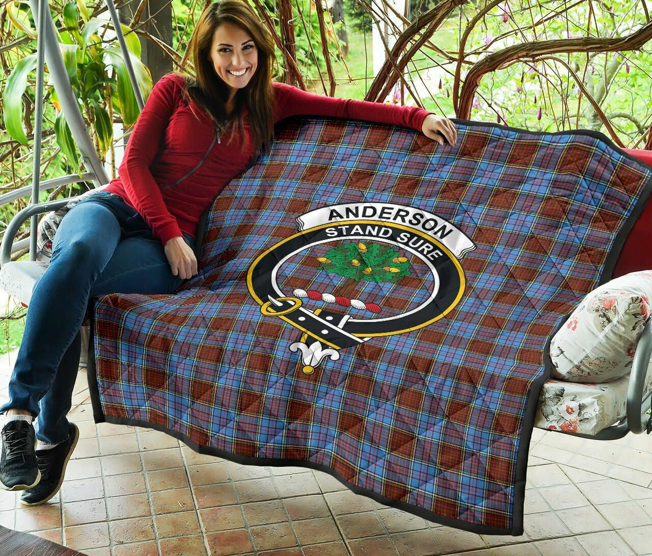 Anderson Modern Tartan Classic Crest Premium Quilt