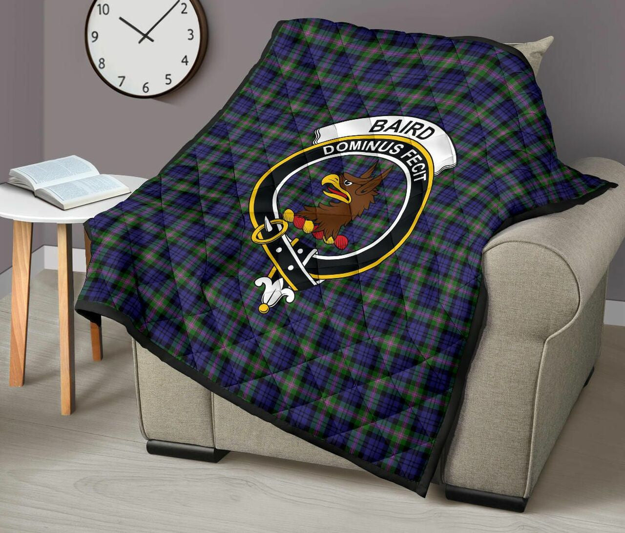 Baird Modern Tartan Classic Crest Premium Quilt