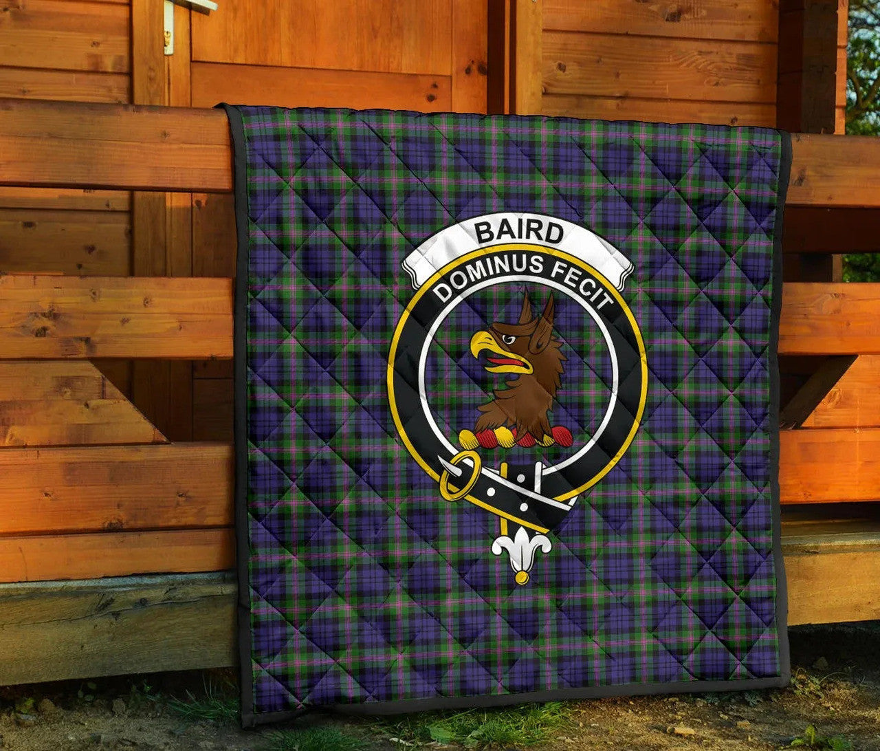 Baird Modern Tartan Classic Crest Premium Quilt