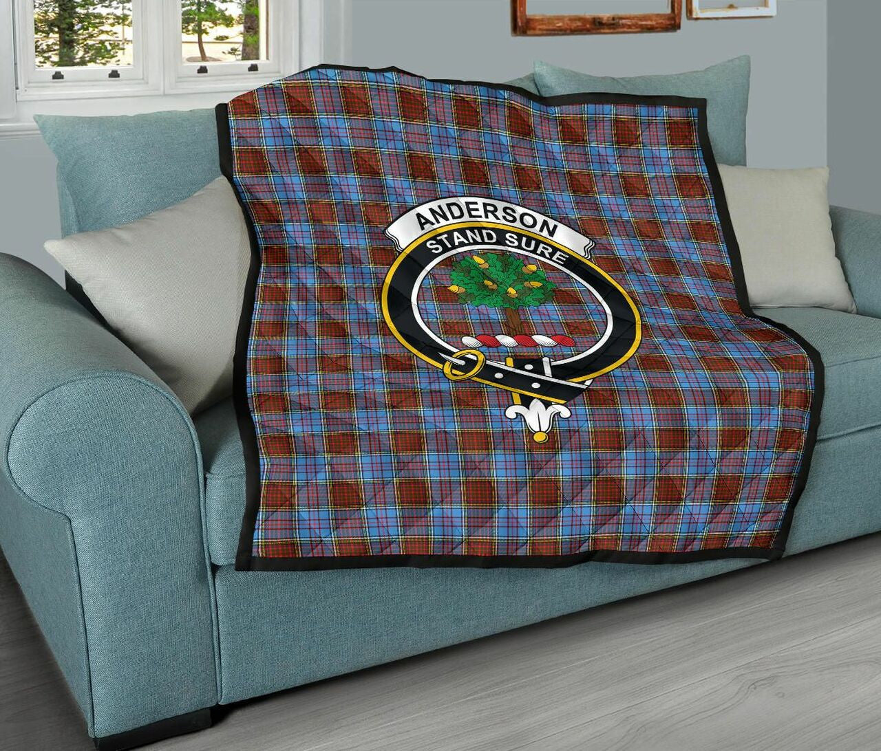 Anderson Modern Tartan Classic Crest Premium Quilt